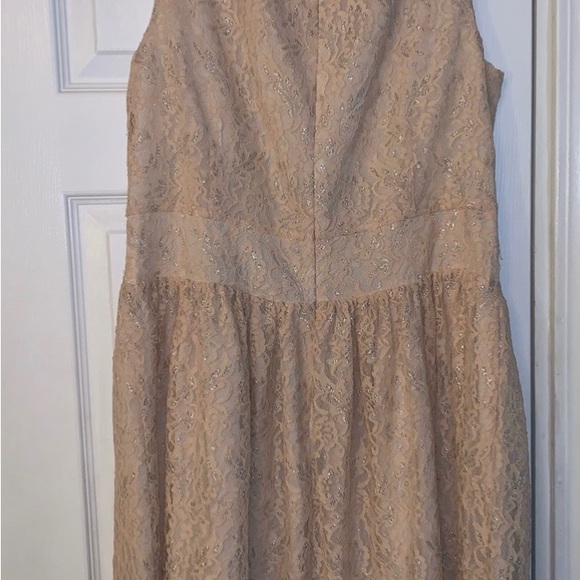 Loft Lace Dress, Size 14 in Ivory or Beige Color - Picture 2 of 4
